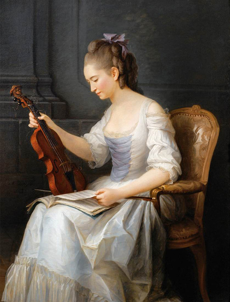 portrait of a violinist